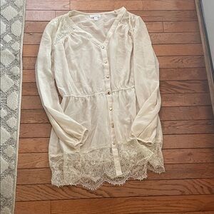 Charming Charlie Cream Blouse